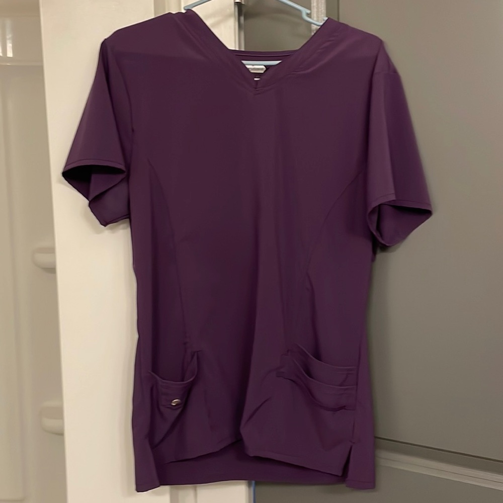 Eggplant scrubaid top